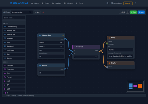 Flows — wire up an automation without writing code