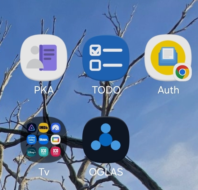 OGLASCloud installed on a phone home screen